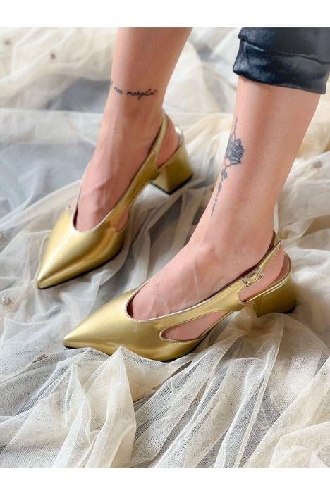 NISO DORE RUGAN TOPUKLU SANDALET