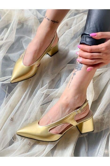 NISO DORE RUGAN TOPUKLU SANDALET