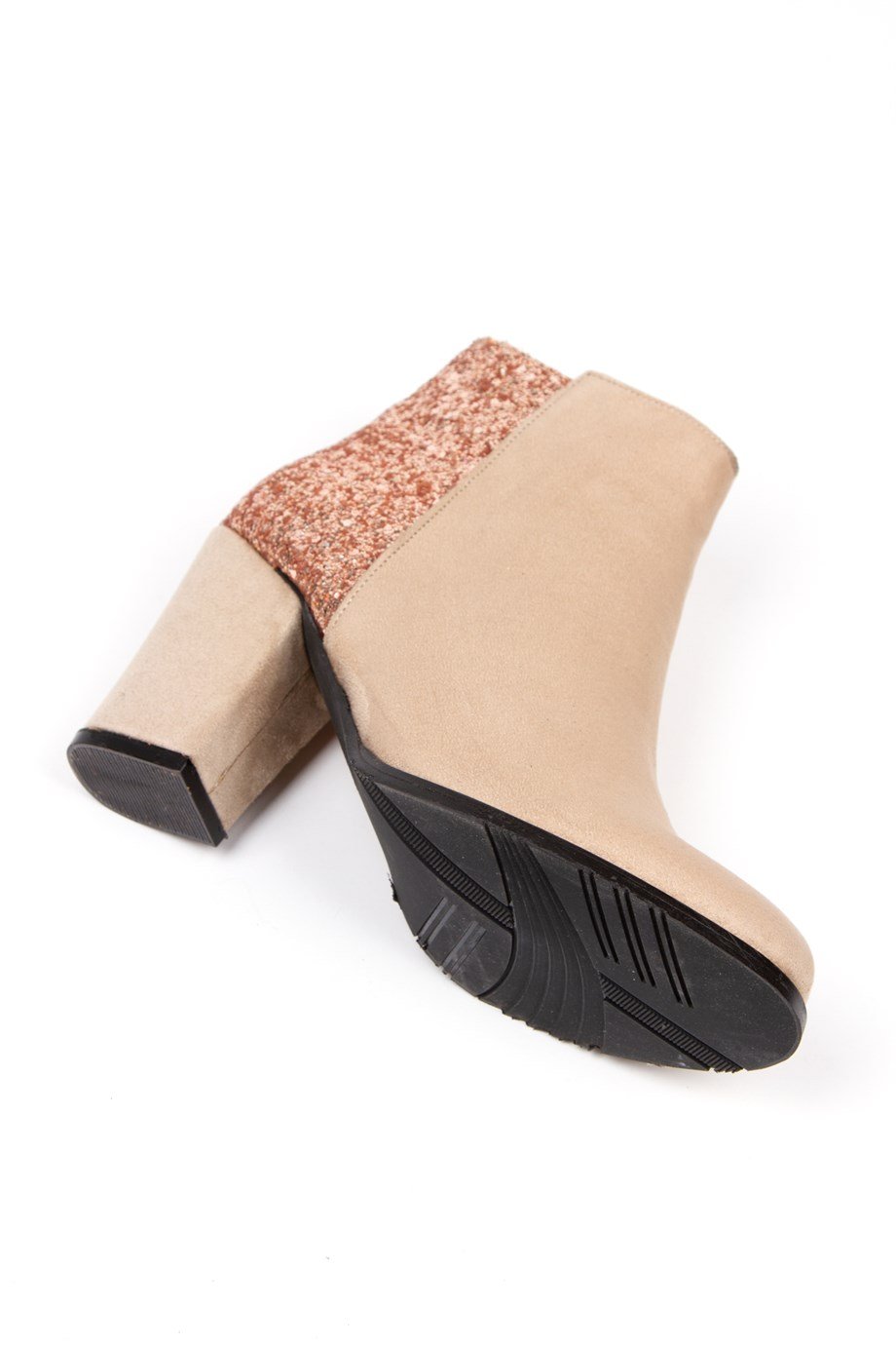 STARLY BEJ ROSE SÜET  TAŞLI TOPUKLU BOT BOTTİE
