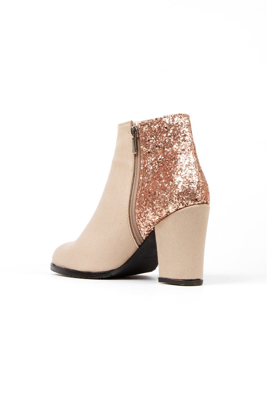 STARLY BEJ ROSE SÜET  TAŞLI TOPUKLU BOT BOTTİE