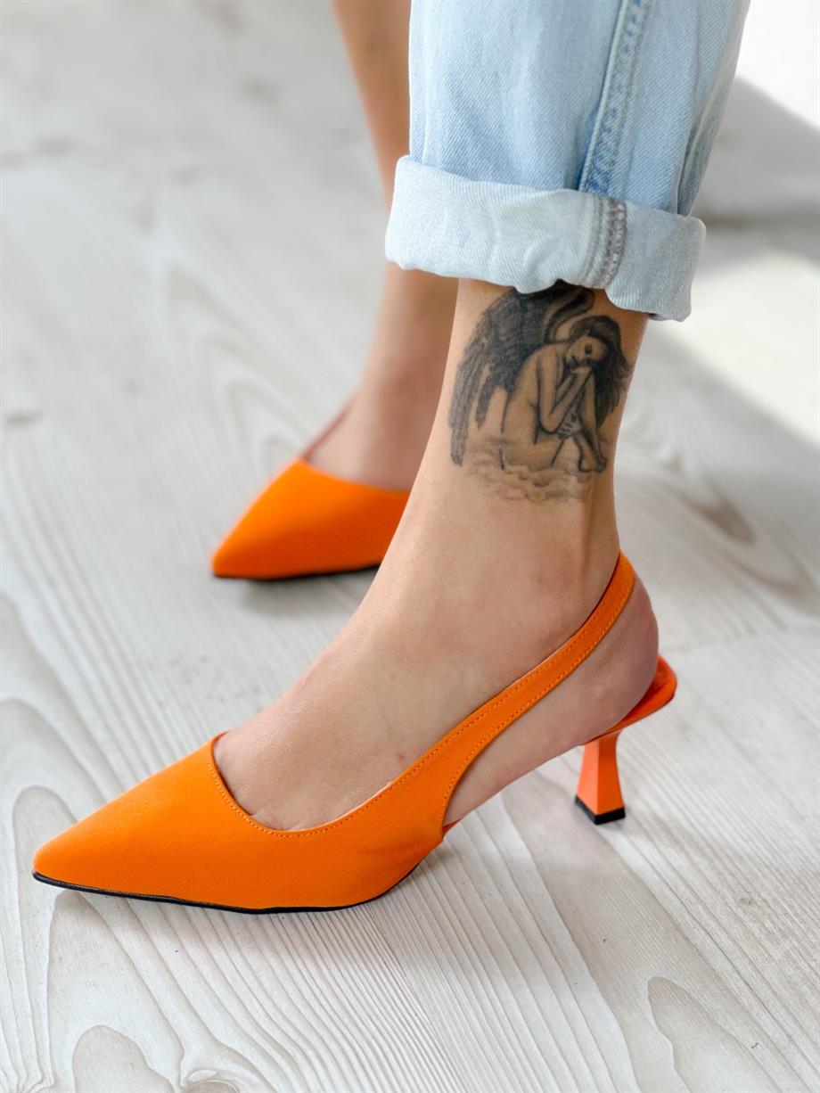 ZARİ ORANGE TOPUKLU AYAKKABI