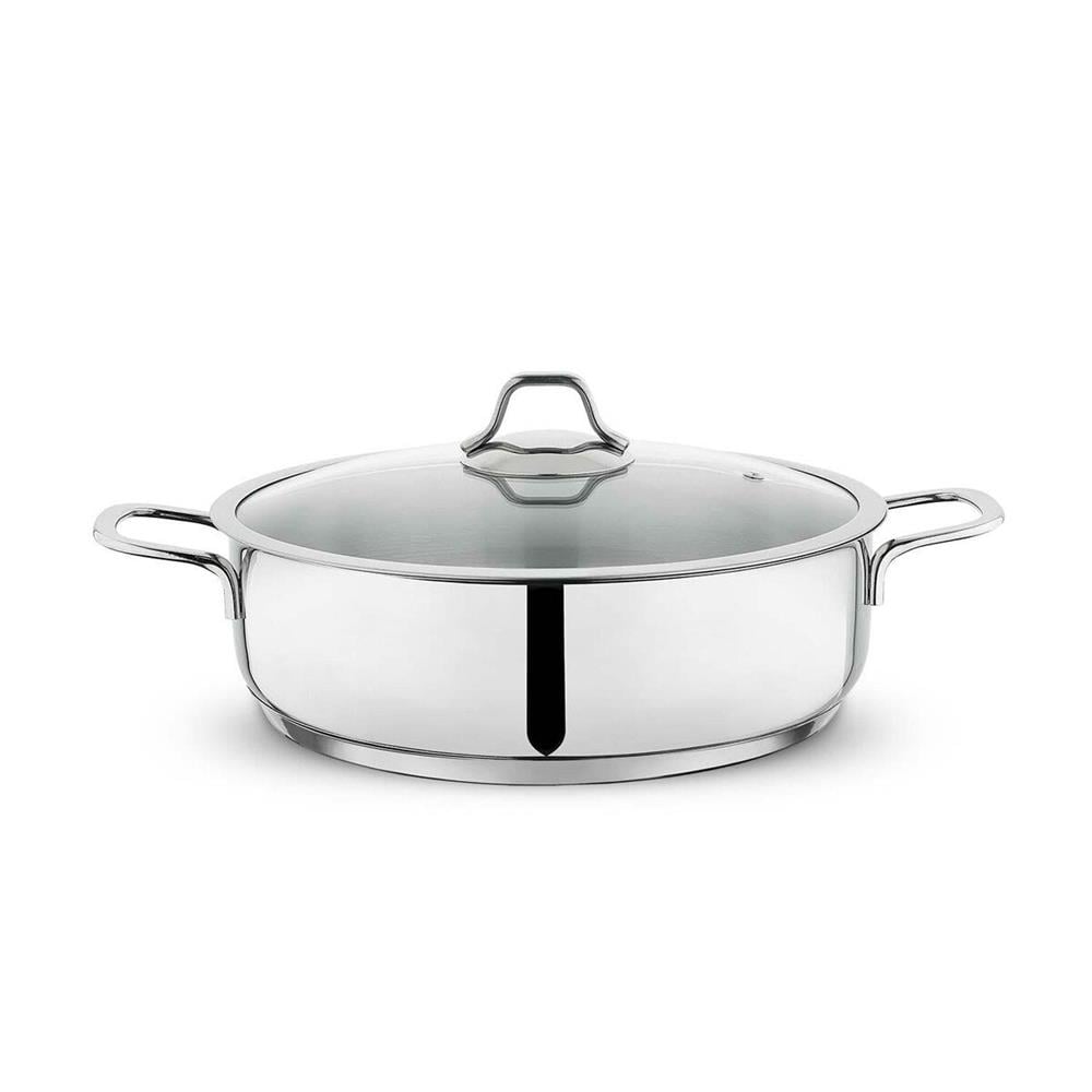 Schafer Held Çelik Basık Tencere 28 Cm-2 Parça-Inox