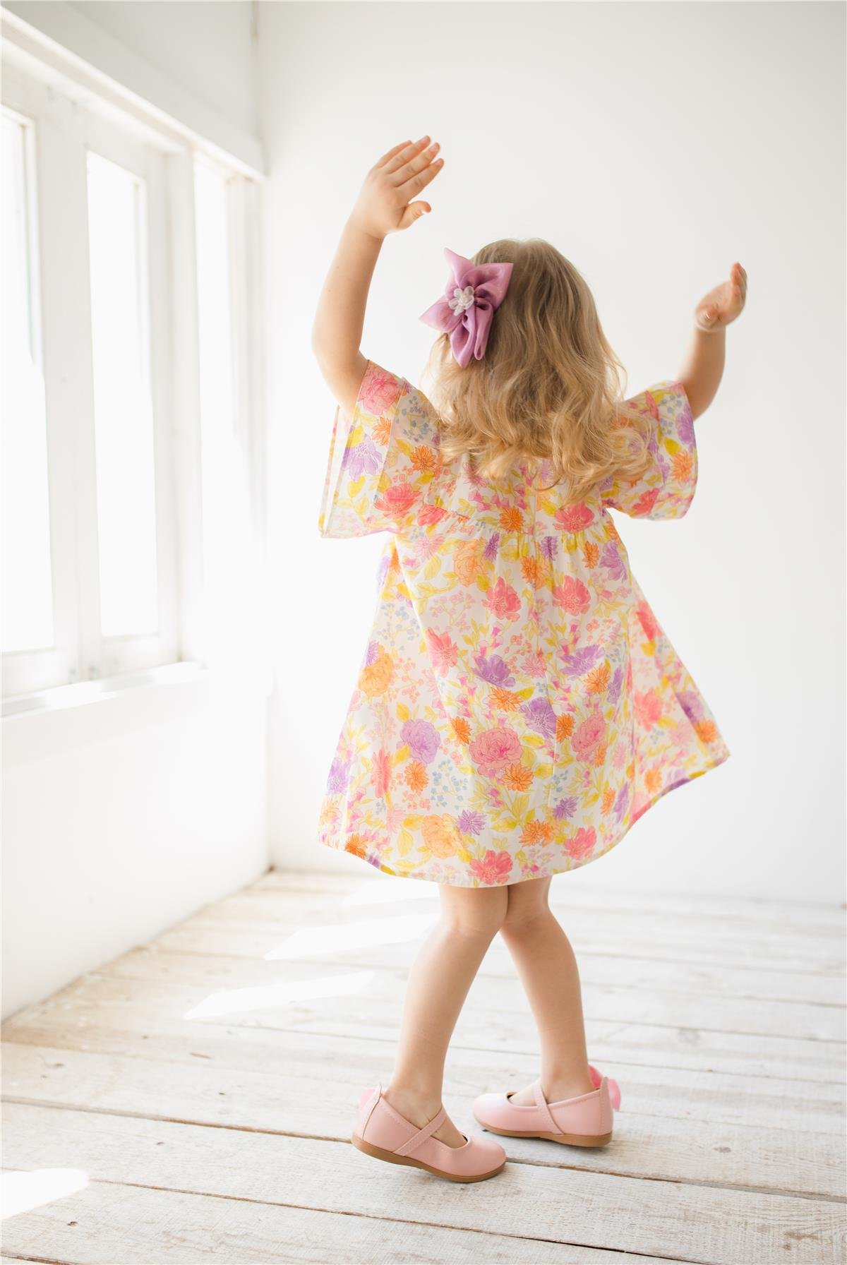 Bahar Renkli Kız Bebek Elbise Karışık