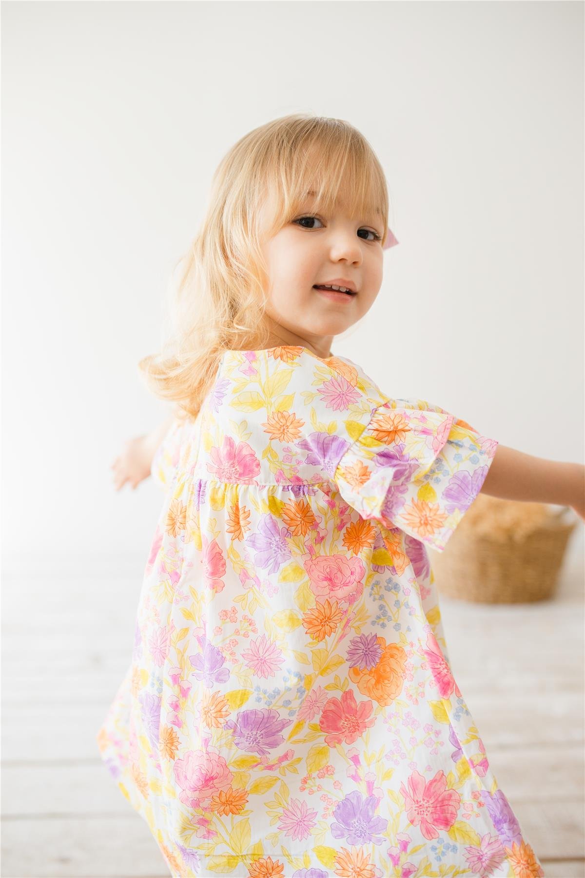Bahar Renkli Kız Bebek Elbise Karışık