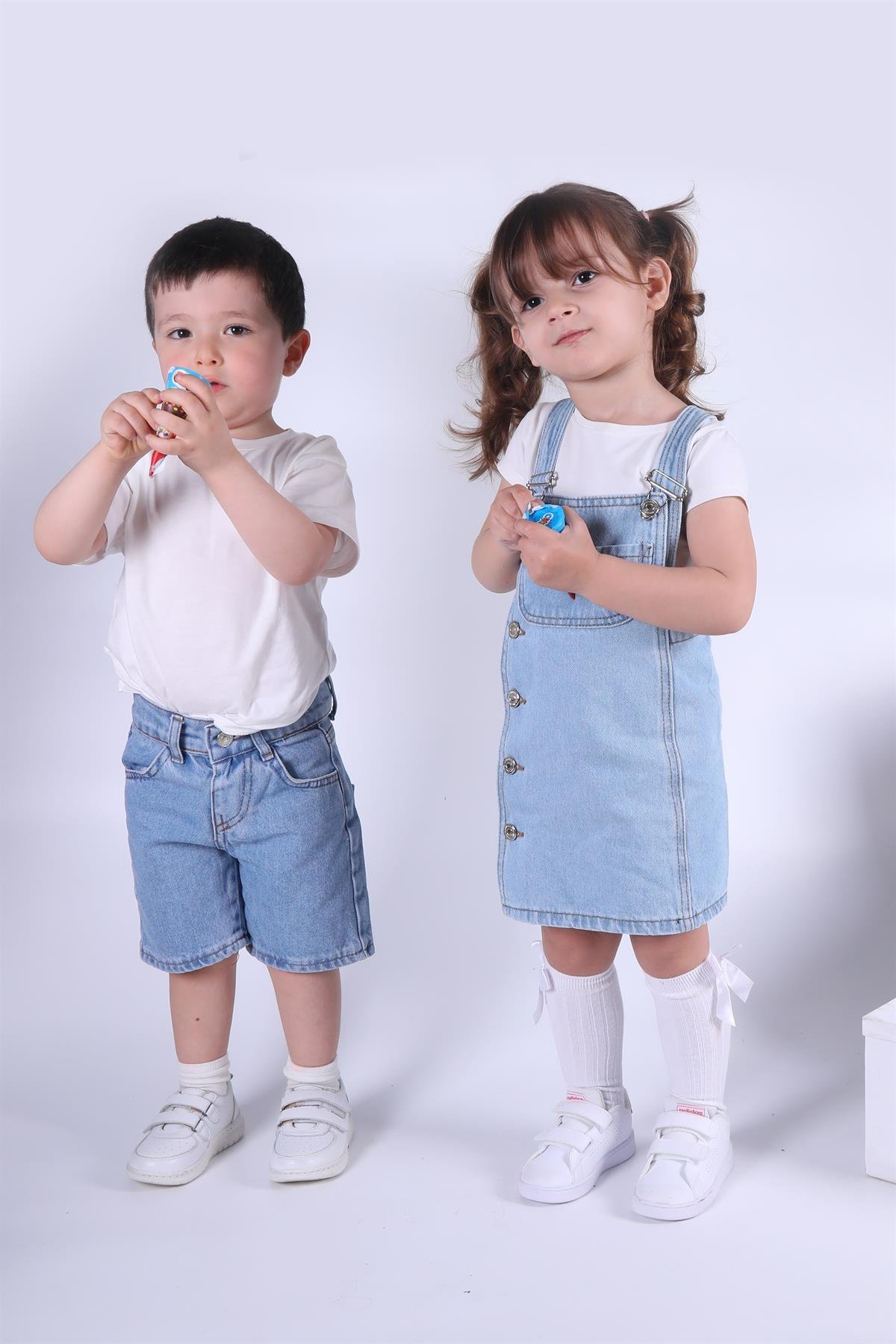 Kot Şort Unisex Mavi
