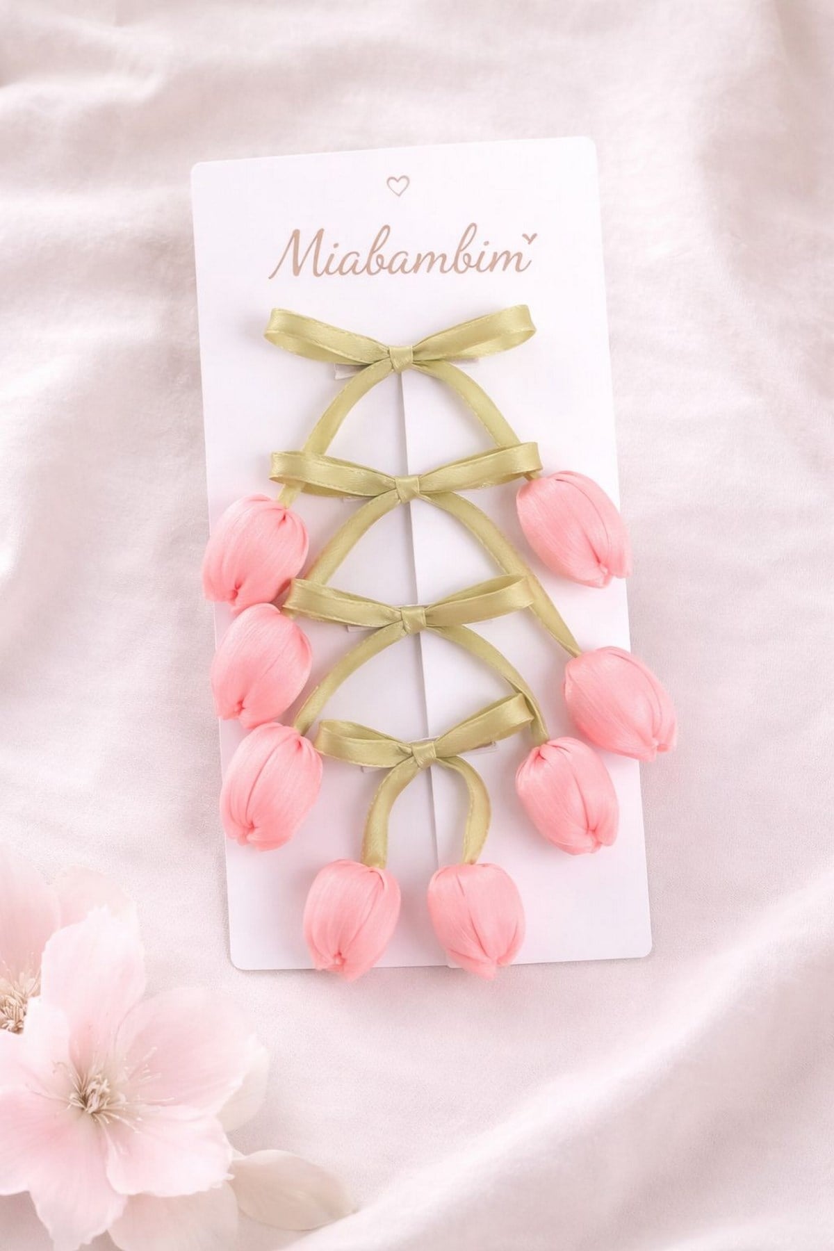 Pembe Lale Kız Toka