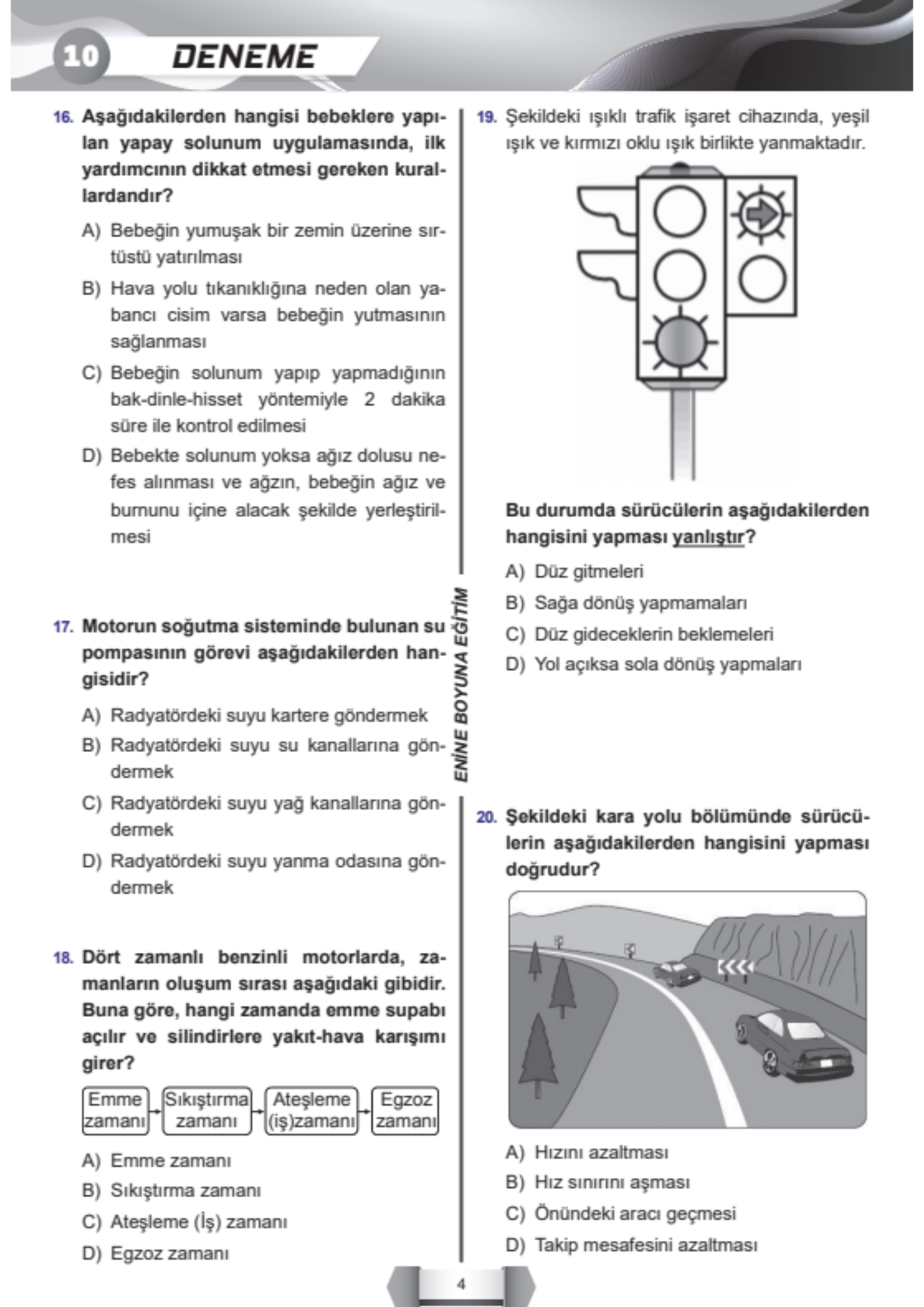 🚗 EHLİYET SORU BANKASI (ÇÖZ–KAZAN) | 1000 SORU