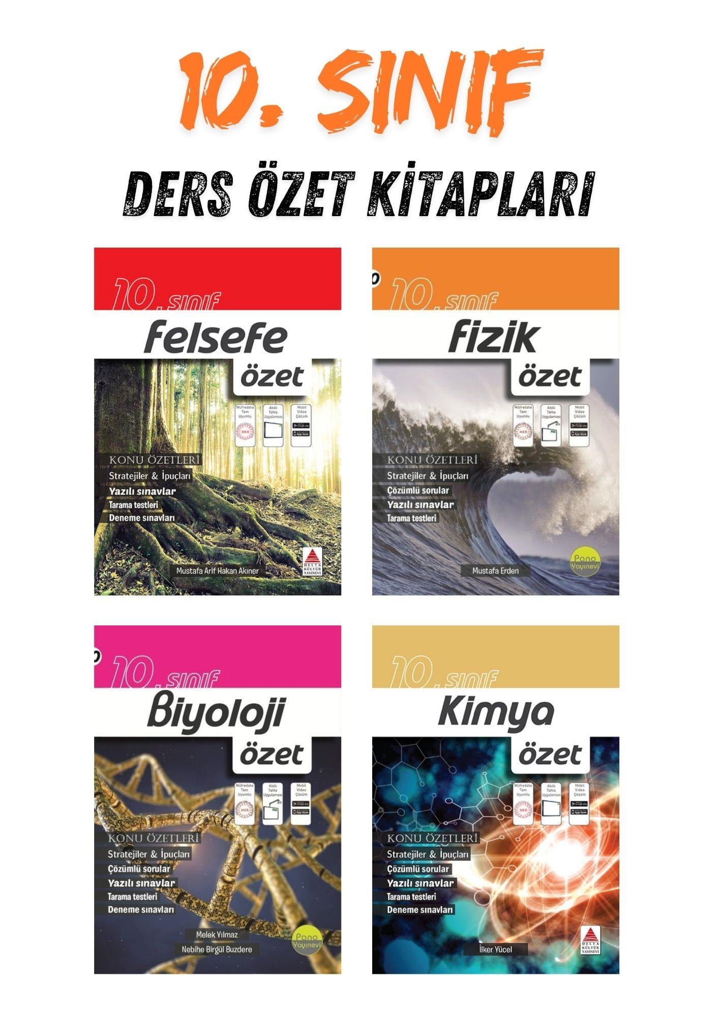 10. Sınıf Yardımcı Kaynak Seti (8 ANA Ders)