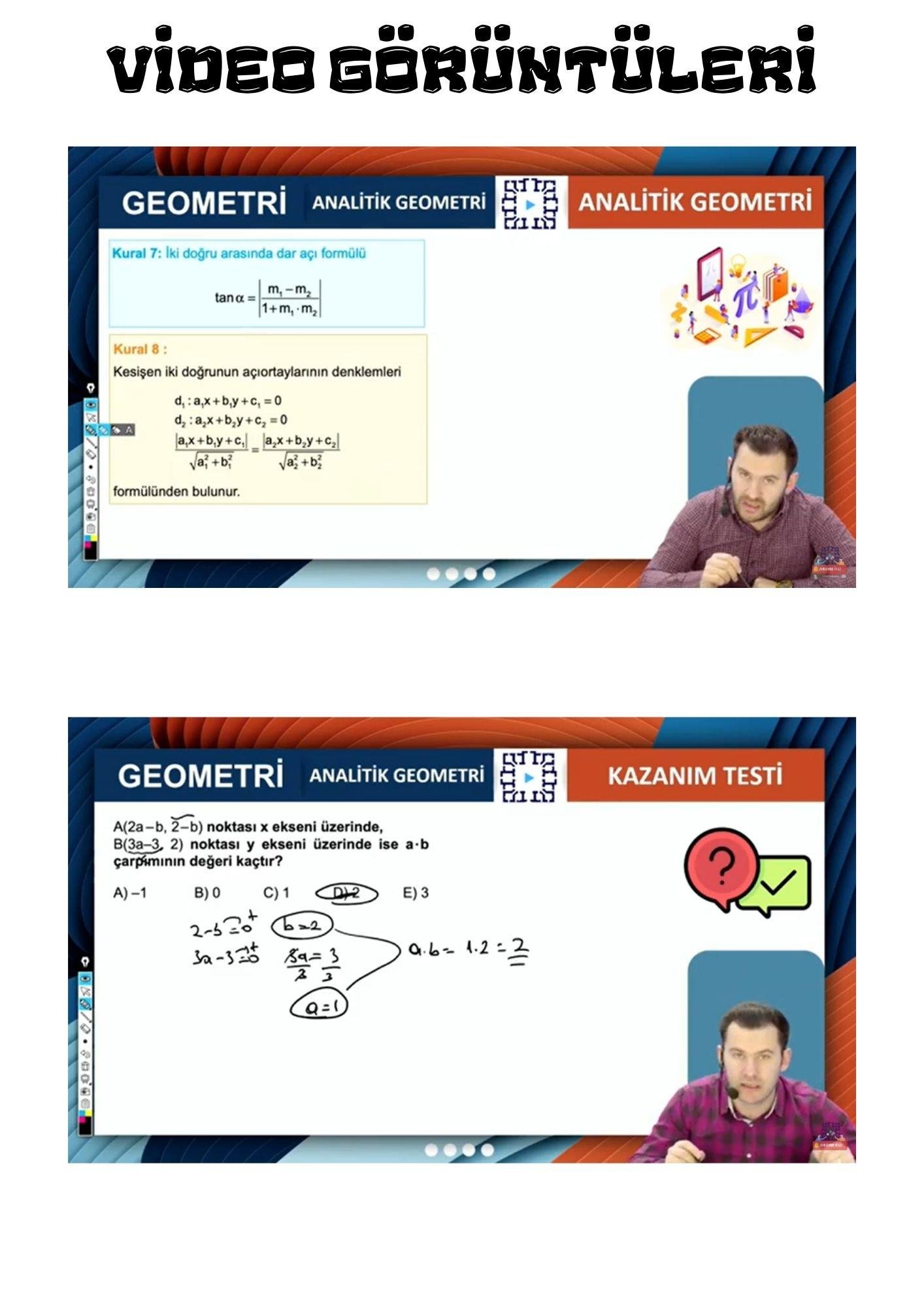 11. Sınıf Matematik Online Görüntülü Eğitim Seti