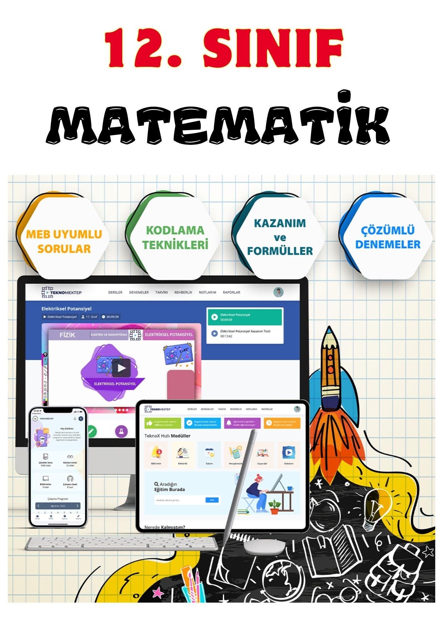 12. Sınıf Matematik Online Görüntülü Eğitim Seti
