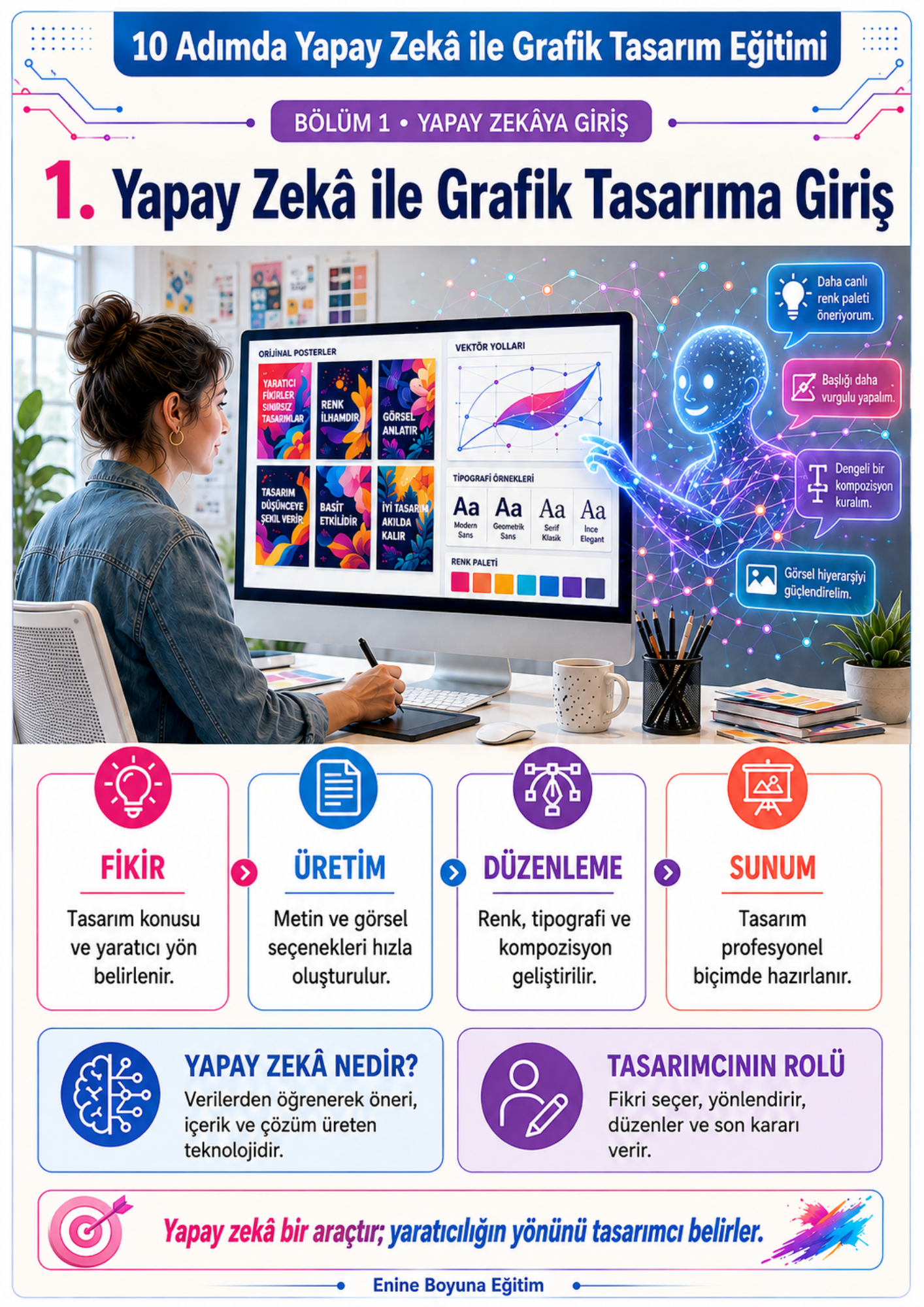 130 Derste KODLARLA GRAFİK TASARIM EĞİTİM KİTABI