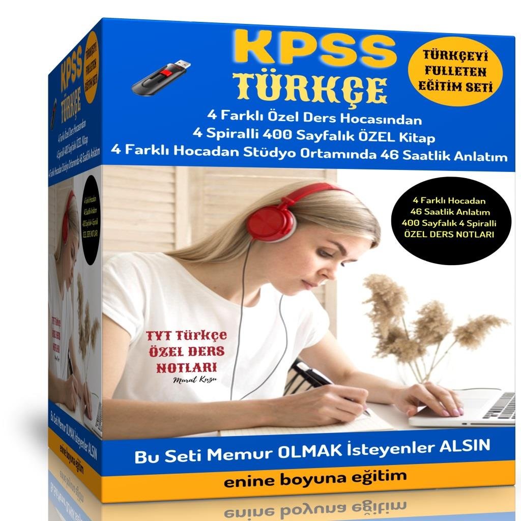 2025 KPSS Türkçe Full Hazırlık Seti (4 Kitap ve 46 Saat Görüntülü