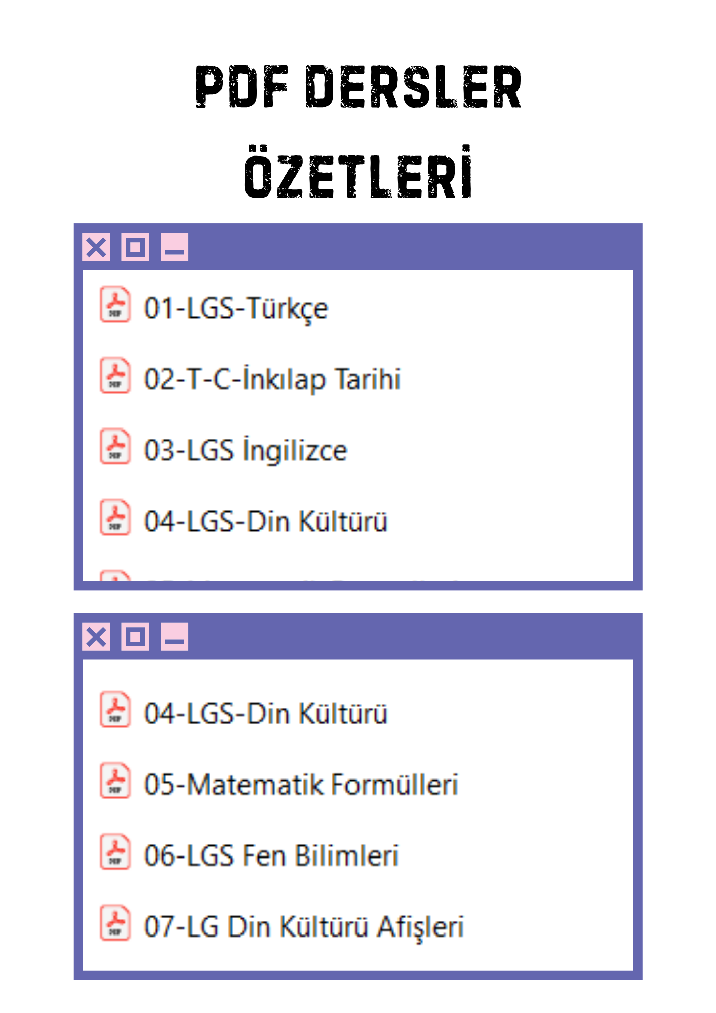 2026 LGS Dijital Eğitim Seti (PDF ve Görüntülü) 