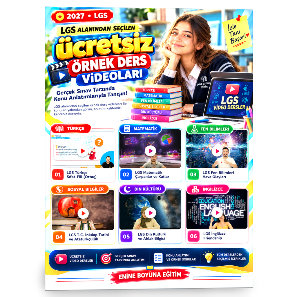 2027 LGS Tüm Dersler Online Eğitim Seti 