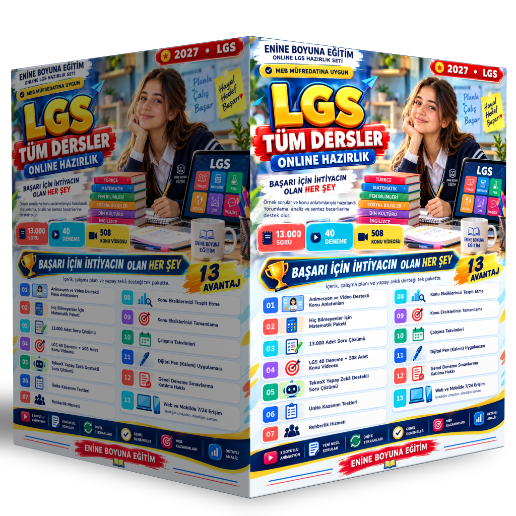 2027 LGS Tüm Dersler Online Eğitim Seti 