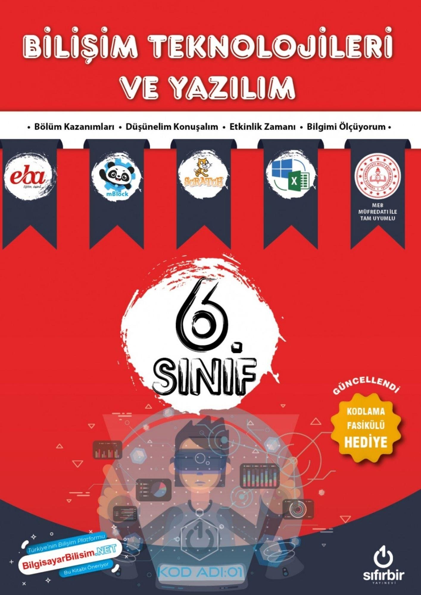 6. Sınıf Bilişim ve KODLAMA Eğitim Seti (6 Özel Kitap)