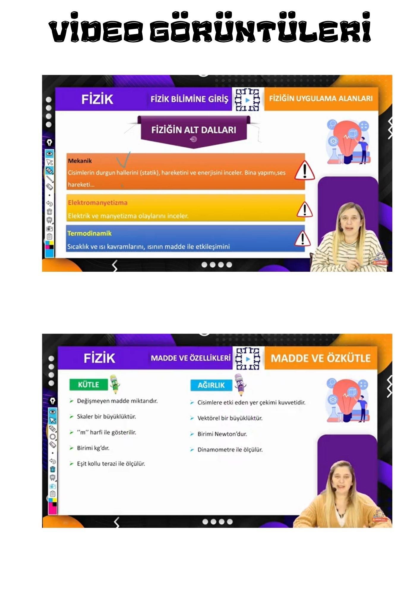 9. Sınıf Fizik Online Görüntülü Eğitim Seti