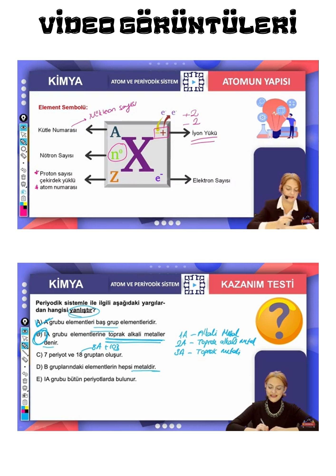 9. Sınıf Kimya Online Görüntülü Eğitim Seti