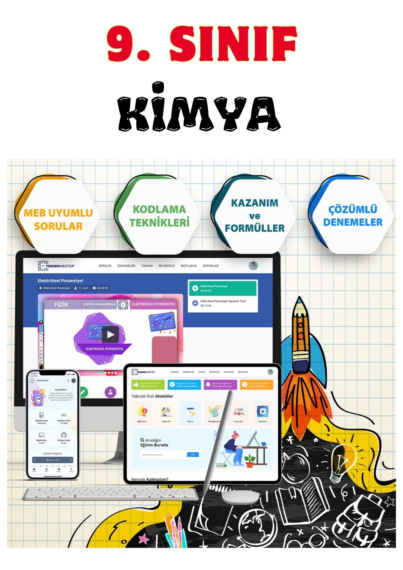 9. Sınıf Kimya Online Görüntülü Eğitim Seti