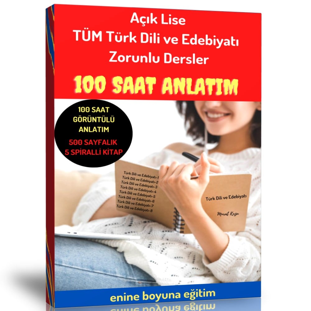Açık Lise Tüm Dönemler Türk Dili ve Edebiyatı Eğitim Seti (100 Saat Anlatım)