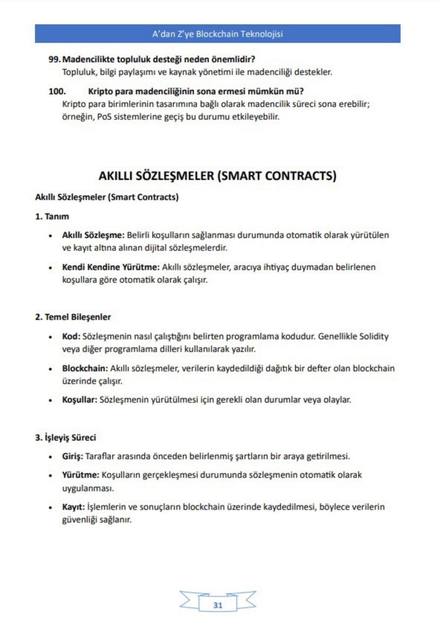 A'dan Z'ye Blockchain Ders Notları