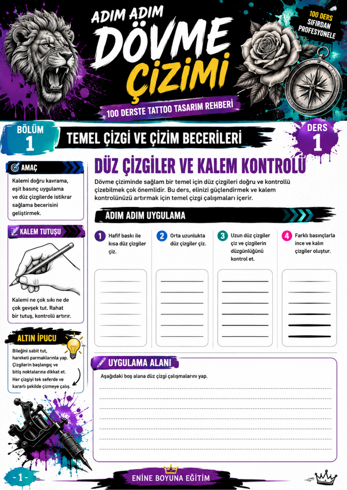 Adım Adım Dövme Çizimi