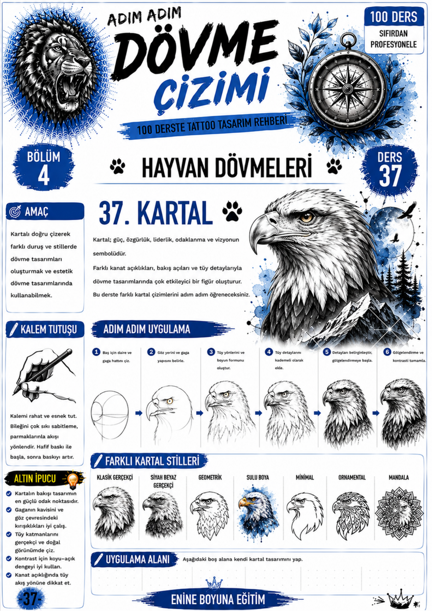 Adım Adım Dövme Çizimi