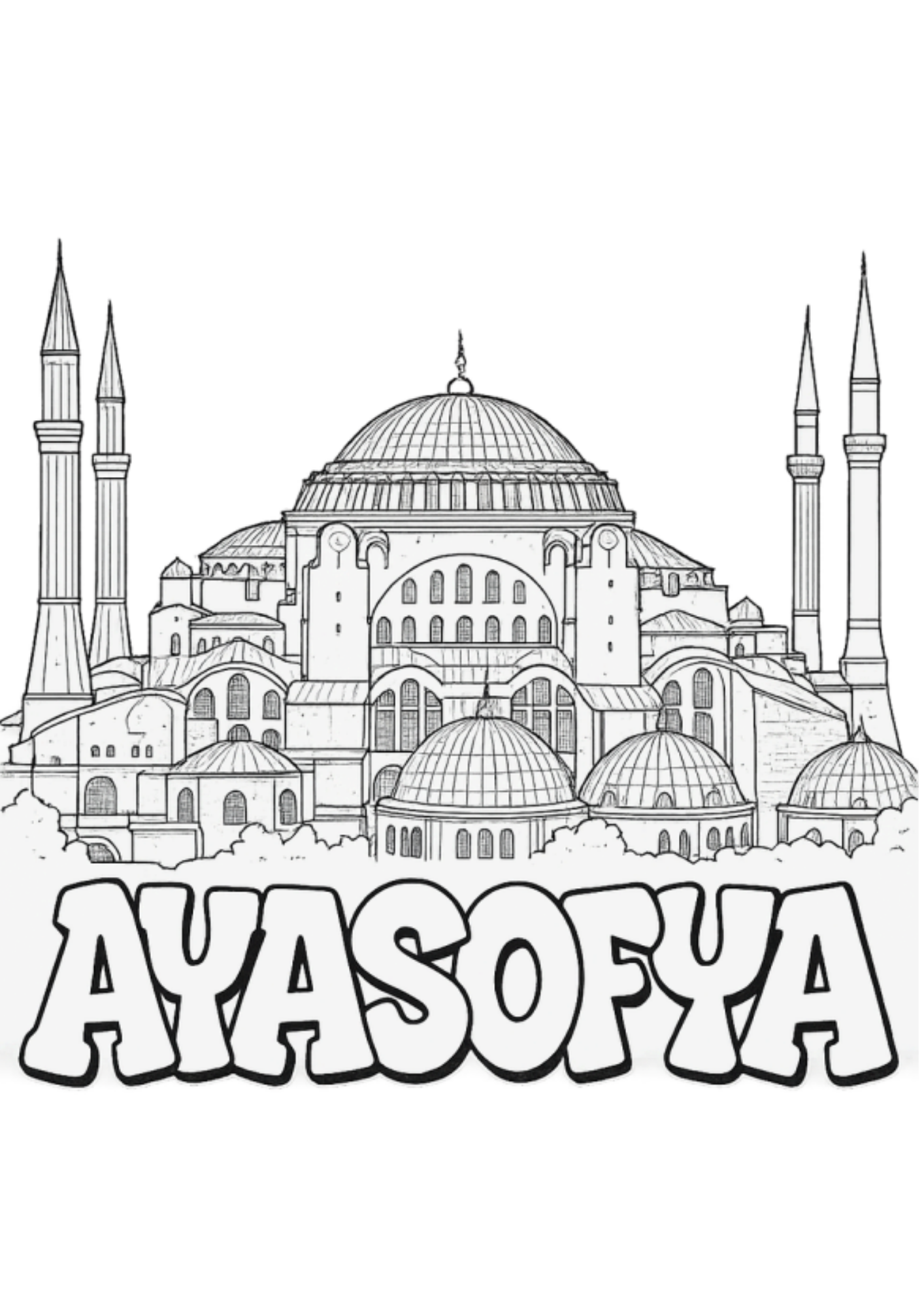 Adım Adım İstanbul Boyama Kitabı (40 İstanbul Gözdesi Boyama Sayfası)