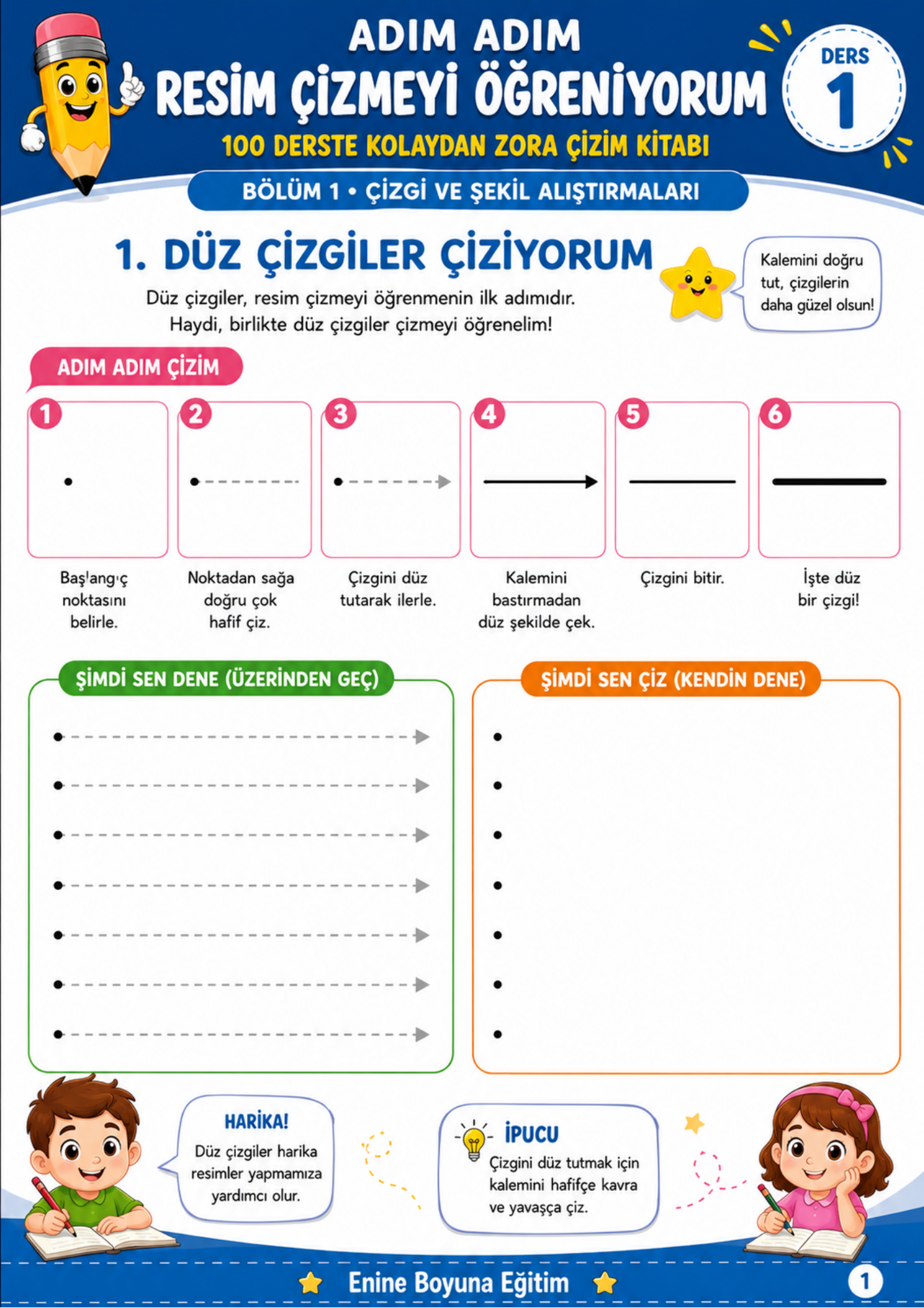 Adım Adım Resim Çizmeyi Öğreniyorum