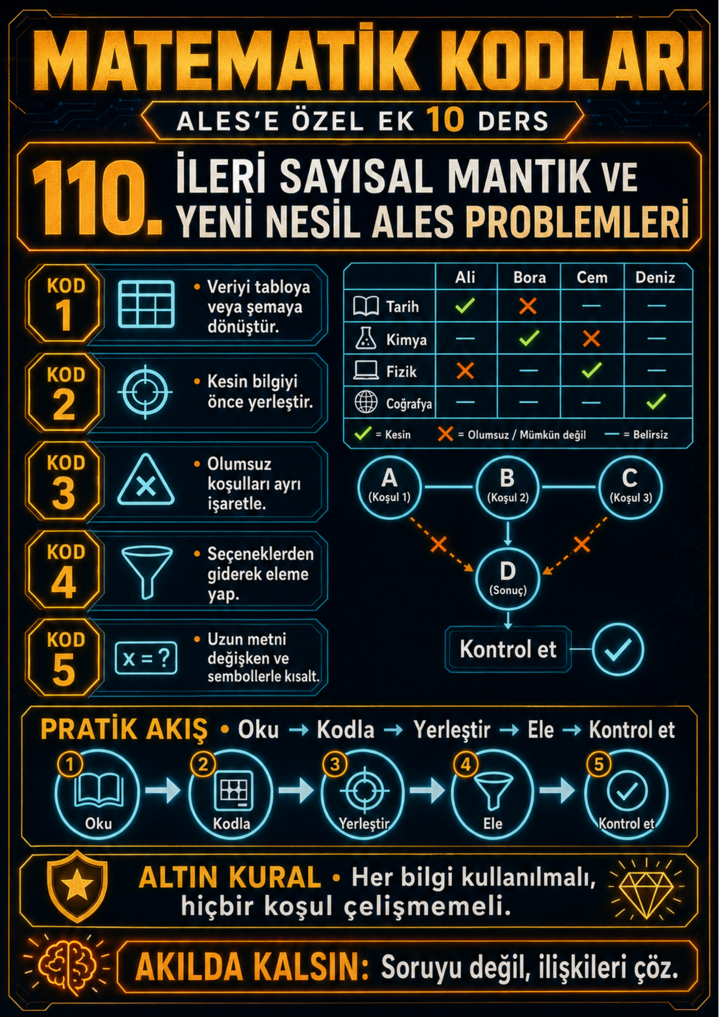 ALES Matematik – Geometri Kodları | 110 Kod