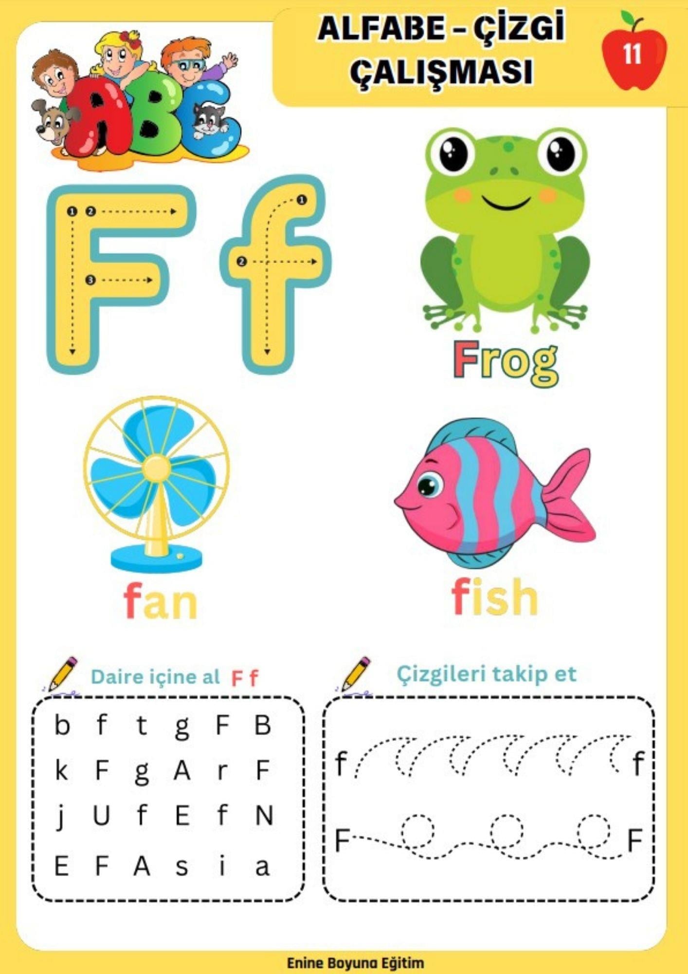 Alfabe ve Çizgi Çalışmaları YAZ-SİL Kitabı
