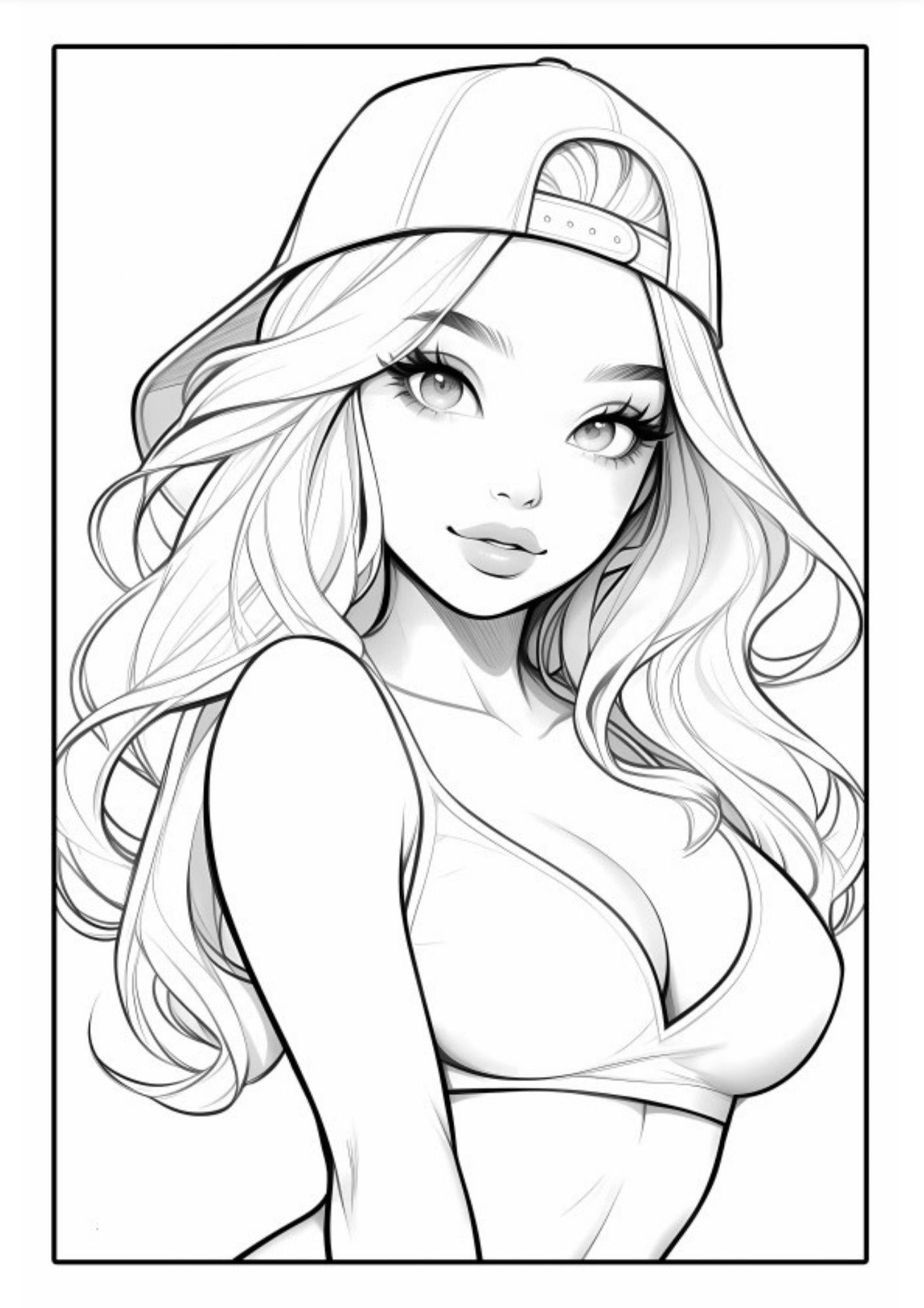 Anime Bikini Boyama Kitabı (40 Süper Boyama)