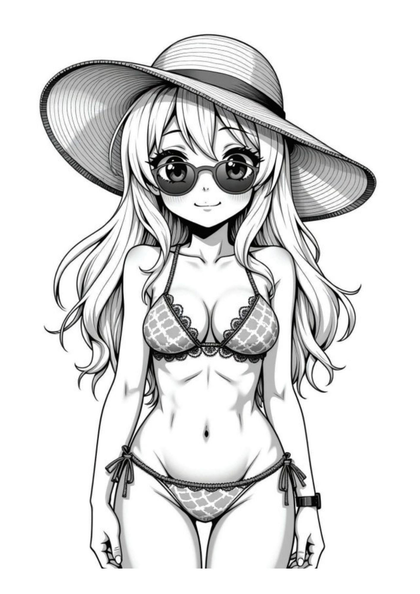 Anime Bikini Boyama Kitabı (50 Seçilmiş Anime-Afiş İlaveli)
