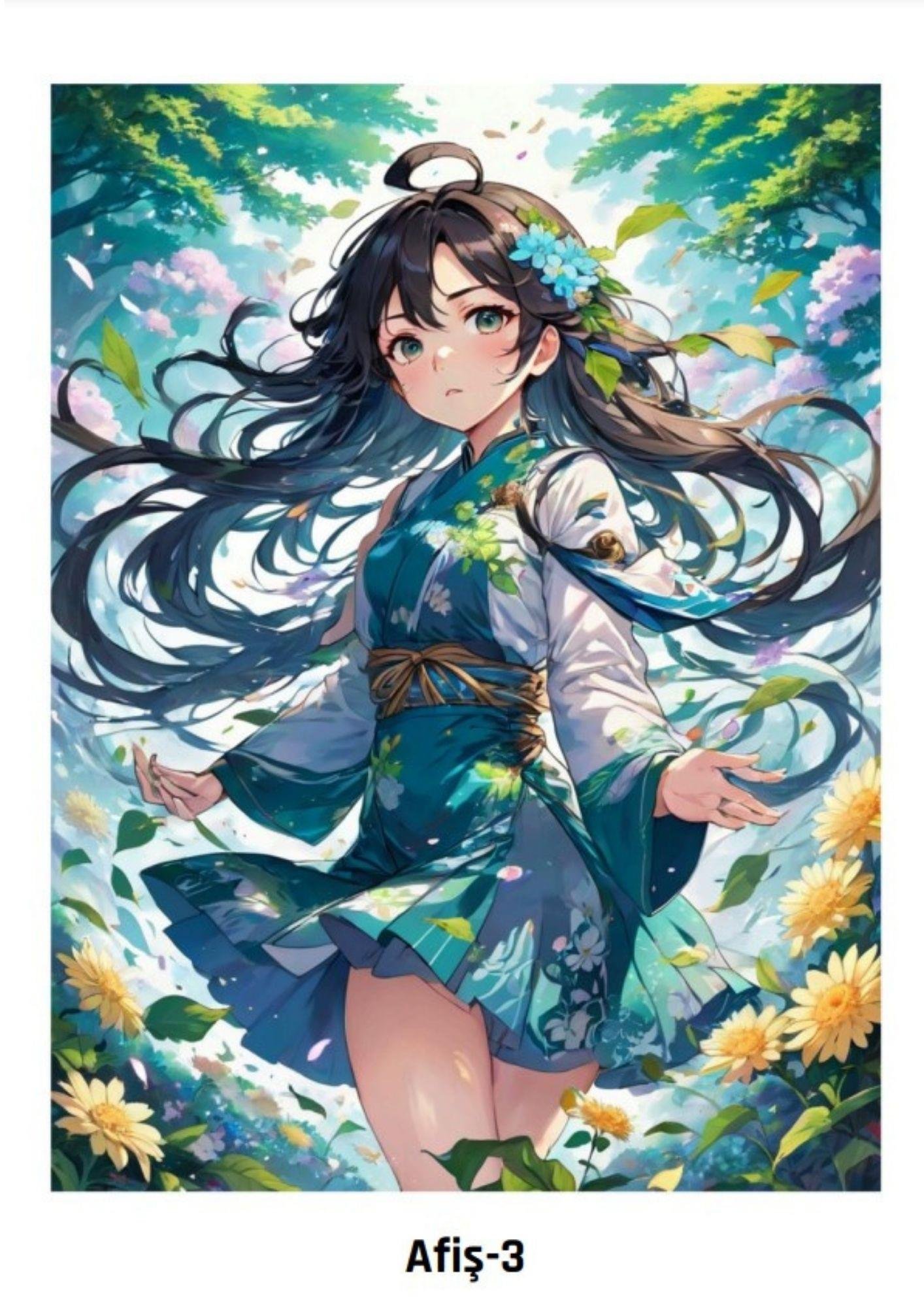 Anime Boyama Poster Seti (Silindir Kutu ve Afiş Hediyeli)