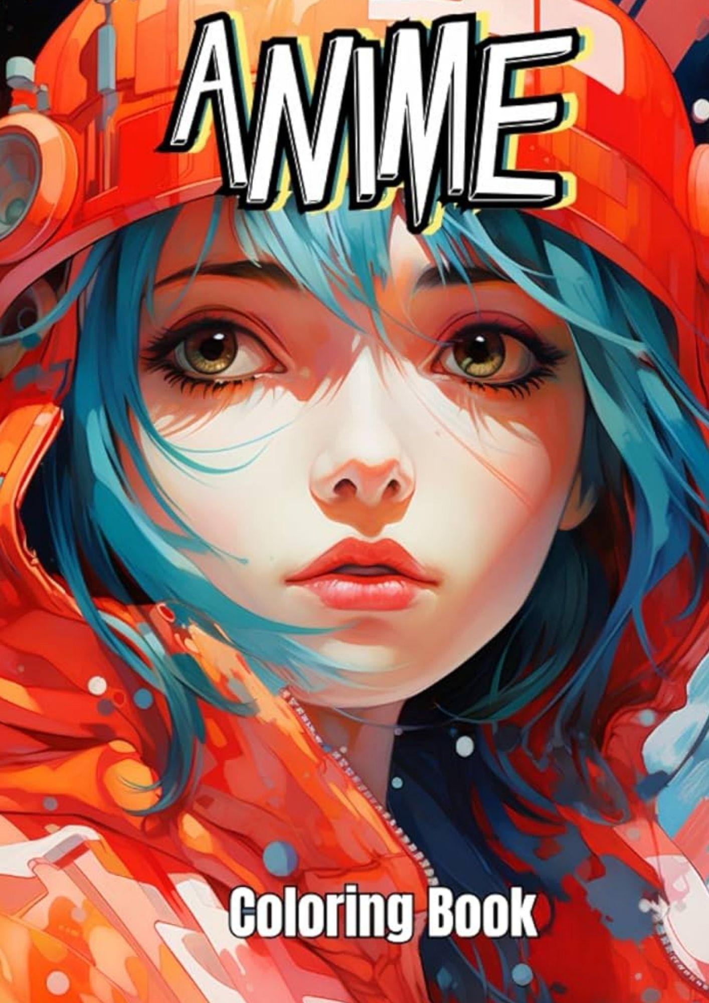 Anime Okul Kızı Boyama Kitap Seti (2 Kitap)