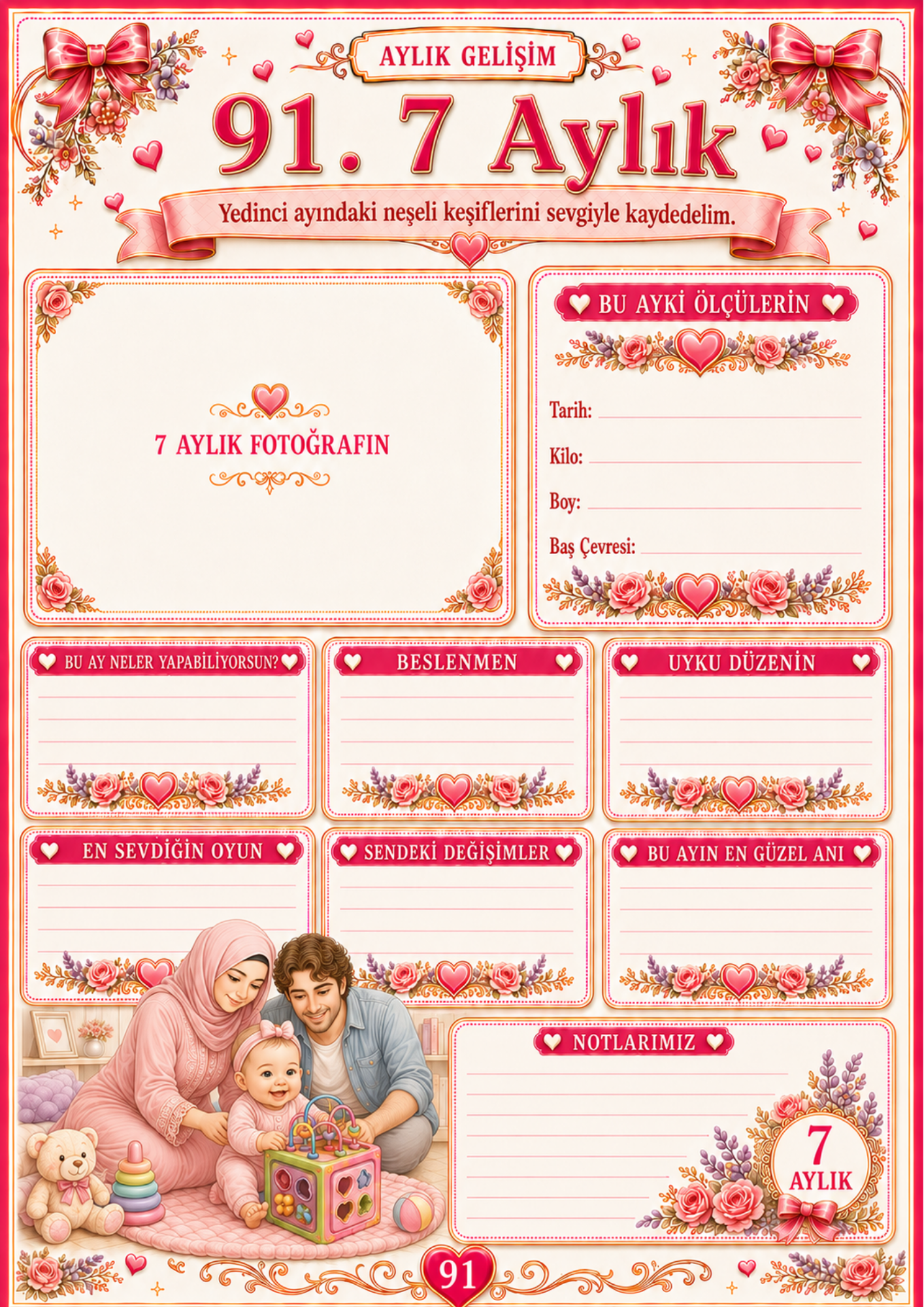 Anne & Bebek Günlüğü Defteri