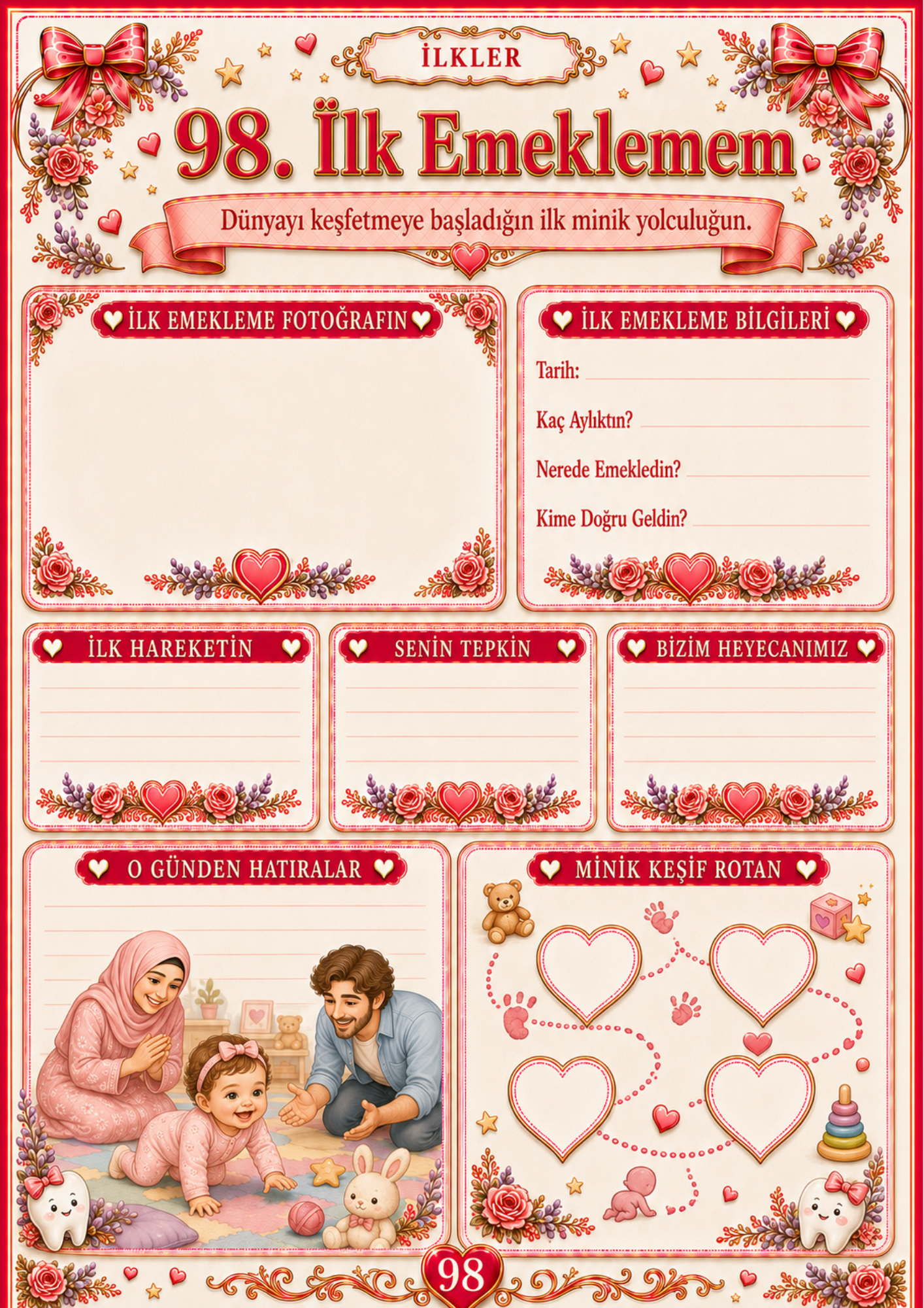 Anne & Bebek Günlüğü Defteri