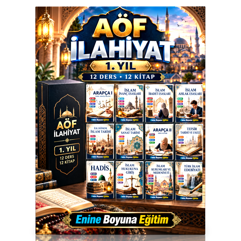 Aöf İlahiyat 1. Sınıf Tam Paket – 12 Kitap (Birinci ve İkinci Yarıyıl Tamamı)