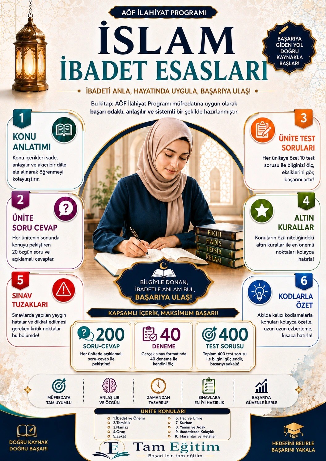 AÖF İlahiyat 1. Sınıf 1. Dönem Kitap Seti 