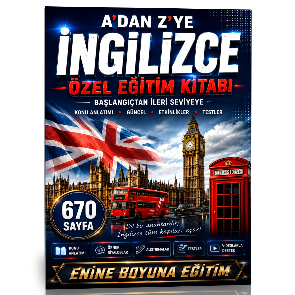 Başlangıçtan İleri Seviyeye Kapsamlı İngilizce Eğitim Seti!