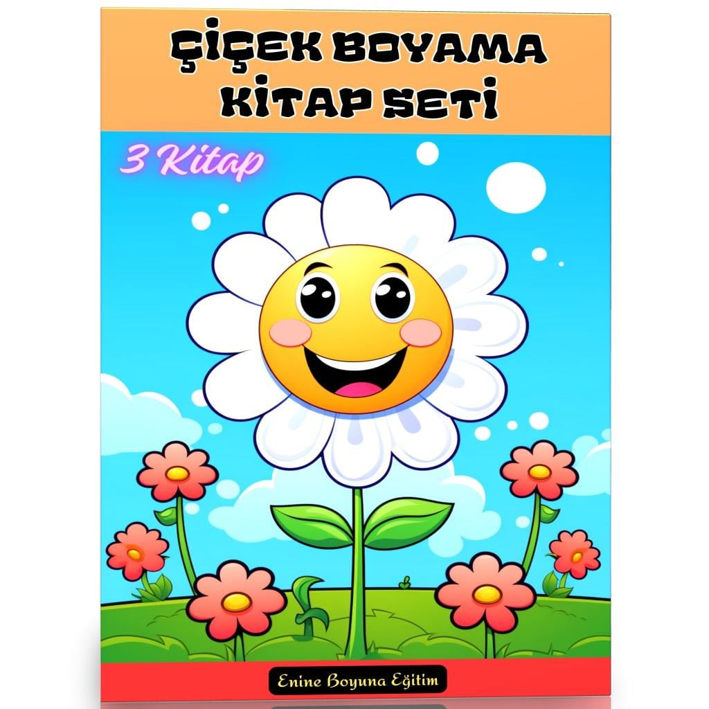 Çiçek Boyama Kitap Seti (3 Kitap)