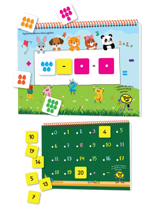 Cırt Cırtlı Okuma Yazma ve Matematik Öğreten Set (3-7 Yaş İçin)