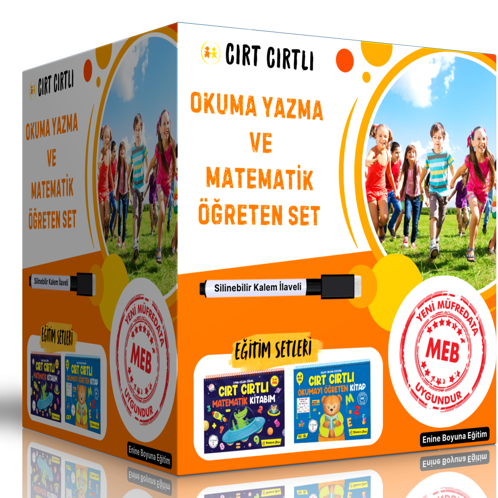 Cırt Cırtlı Okuma Yazma ve Matematik Öğreten Set (3-7 Yaş İçin)