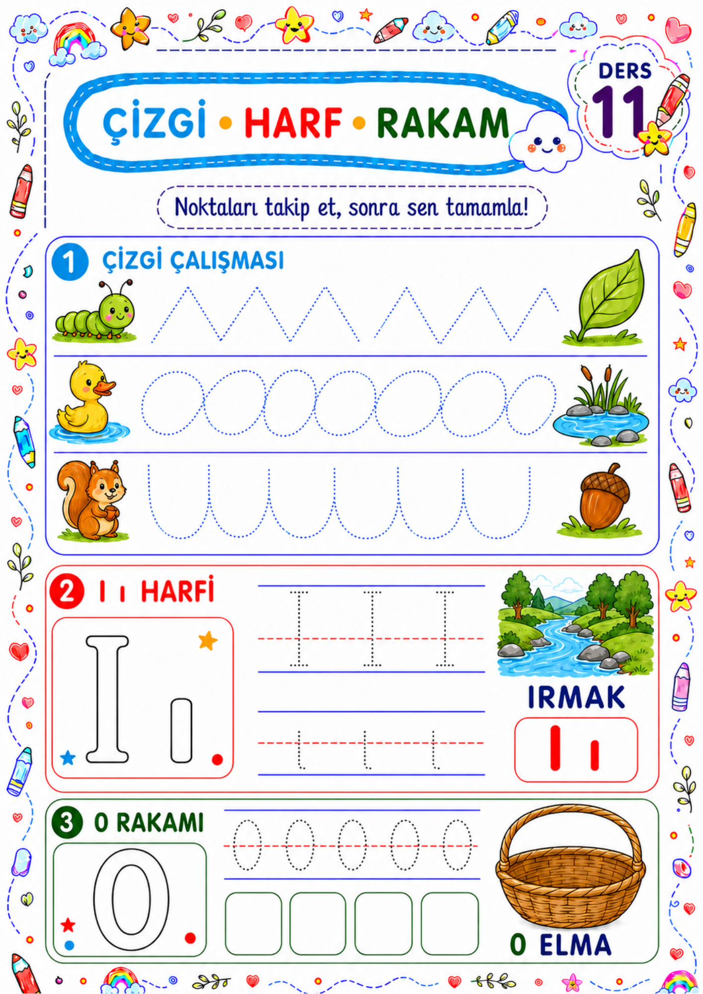 ÇİZGİDEN SAYILARA – YAZ-SİL ETKİNLİK KİTABIM