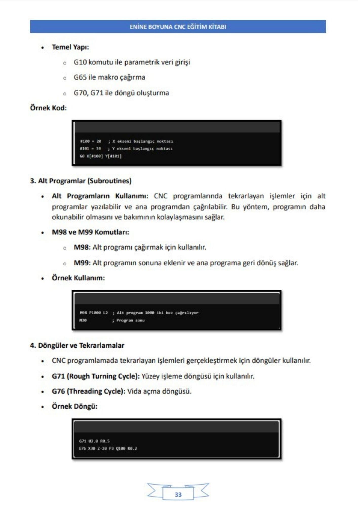 CNC Öğreten Eğitim Kitabı