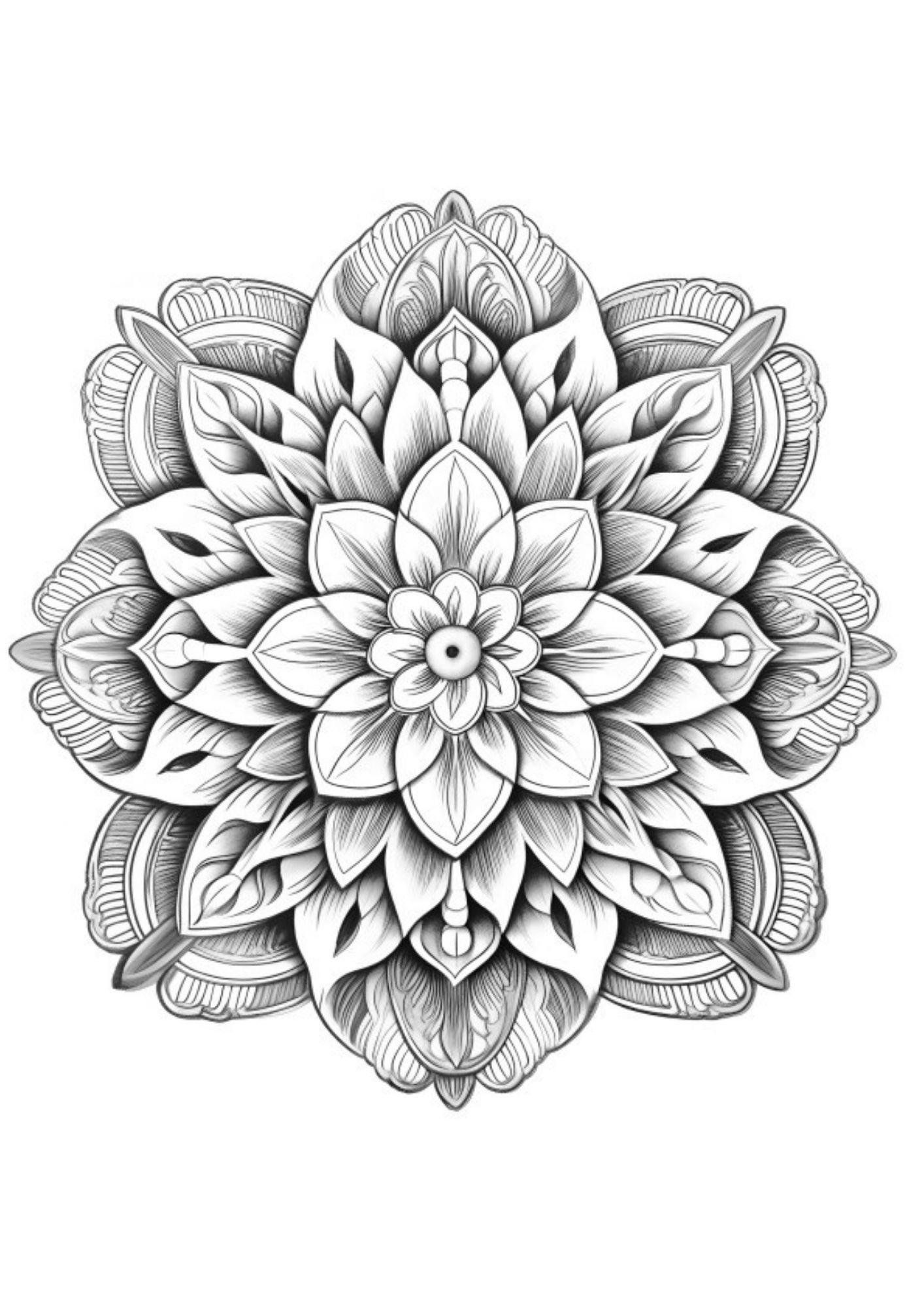 Çocuklar İçin 3D Mandala Kitabı (40 Seçilmiş 3D Mandala)