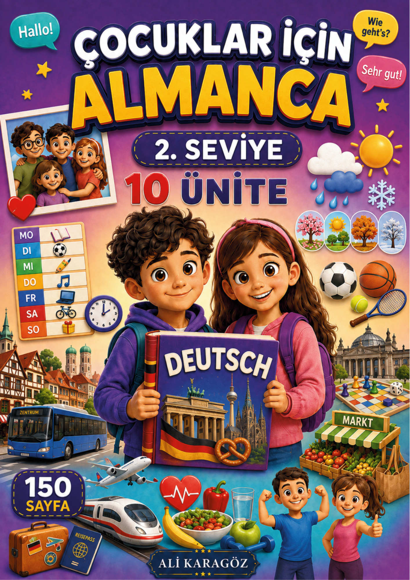 ÇOCUKLAR İÇİN ALMANCA KİTAP SETİ – 3 KİTAP • 450 SAYFA
