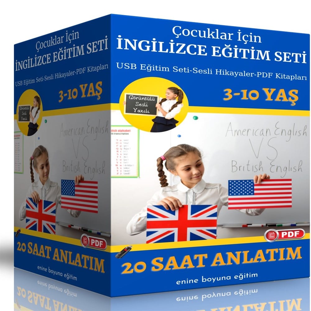 Çocuklar İçin İngilizce Eğitim Seti (20 Saat Anlatım)