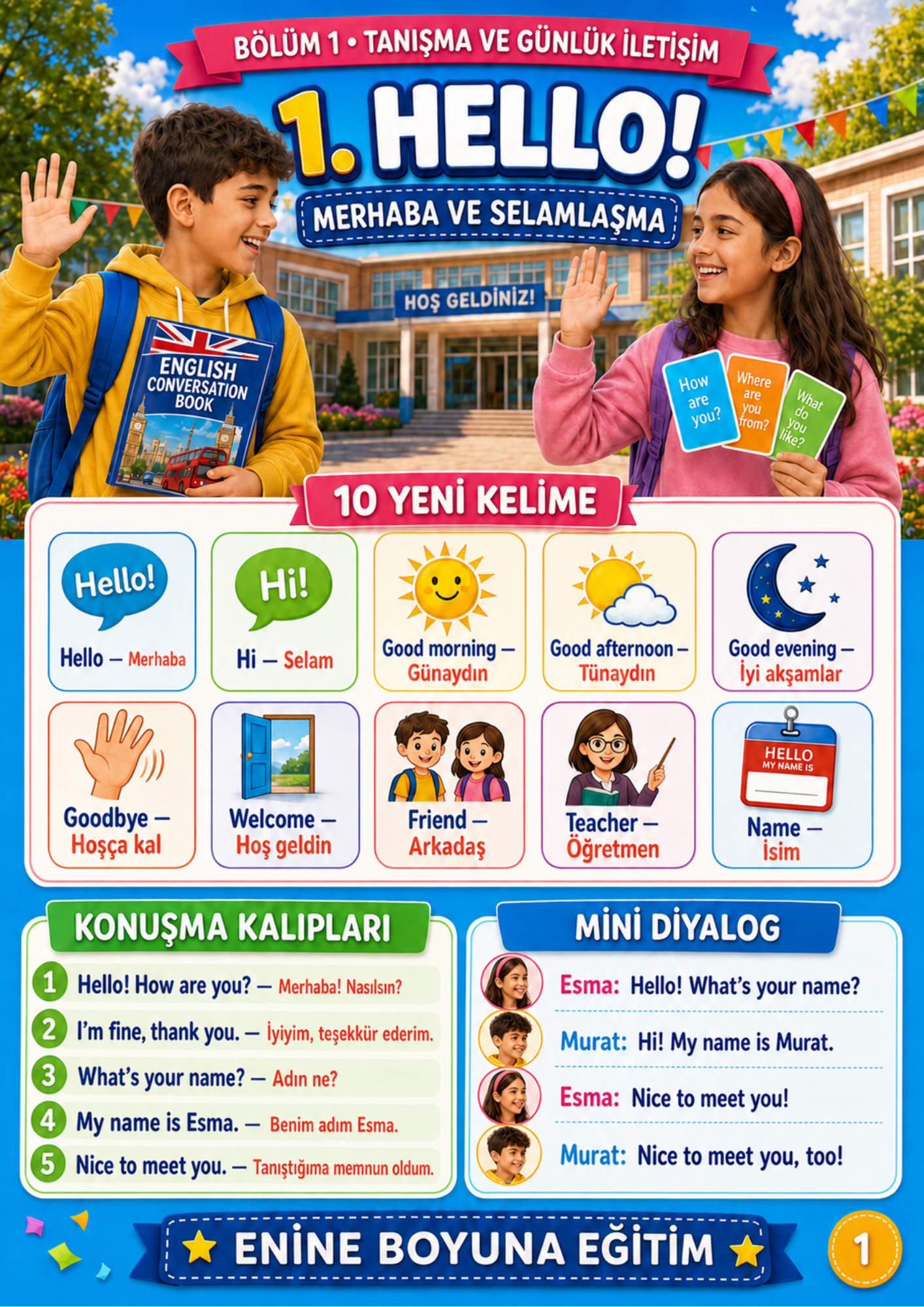 Çocuklar İçin İngilizce Pratik Kitabı