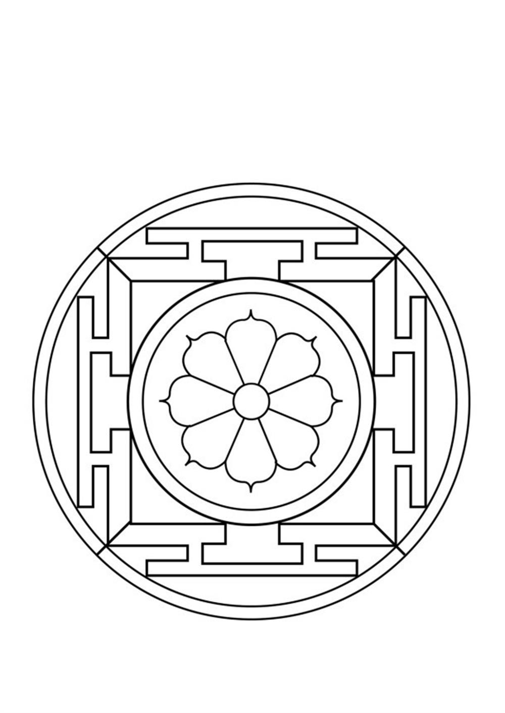 Çocuklar İçin Mandala Boyama Seti-1 (20 Süper POSTER MANDALA)